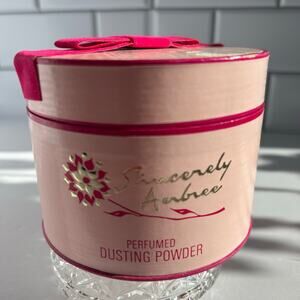 Sincerely Ambree Perfumed Dusting Powder Vintage Glam Hot Pink Poof